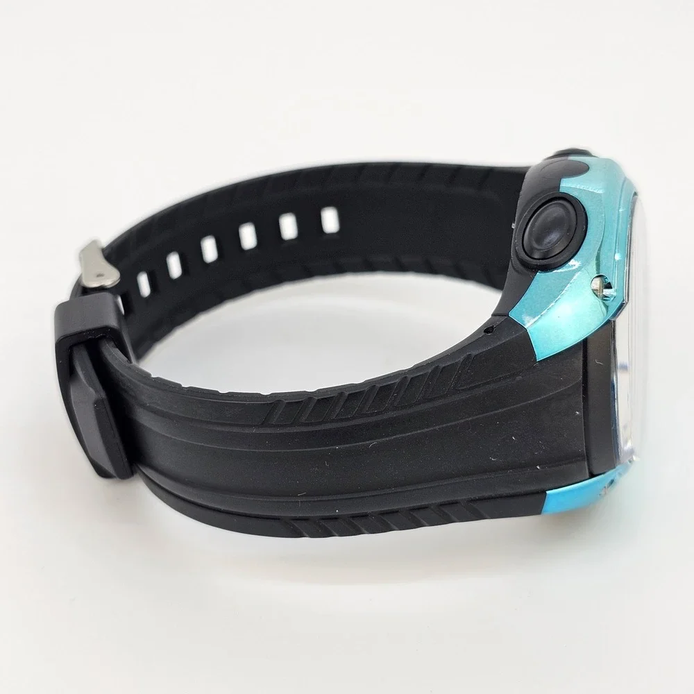 Sharp Men's Digital Watch 45MM Black Plastic Bands‎ New Battery LIGHT VERY WEAK